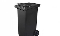 Черный контейнер для органических отходов и пищевых остатков